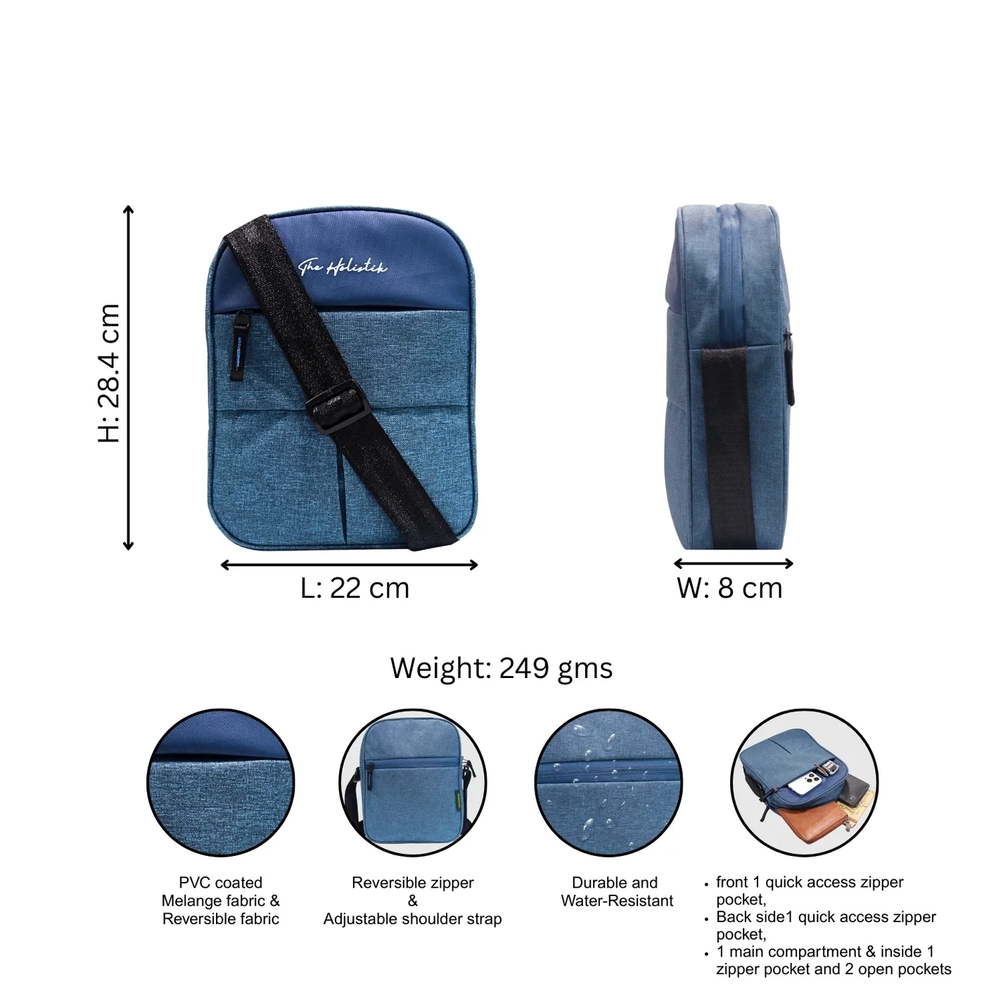 Light Stride Stylish Sling Bag for Men | Travel Sling Bag Men | Everyday Sling Bag | Phone Bag