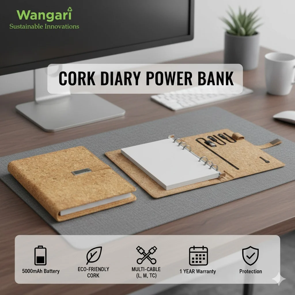 Cork Diary Power bank WDPB 5000mAh - Wangari