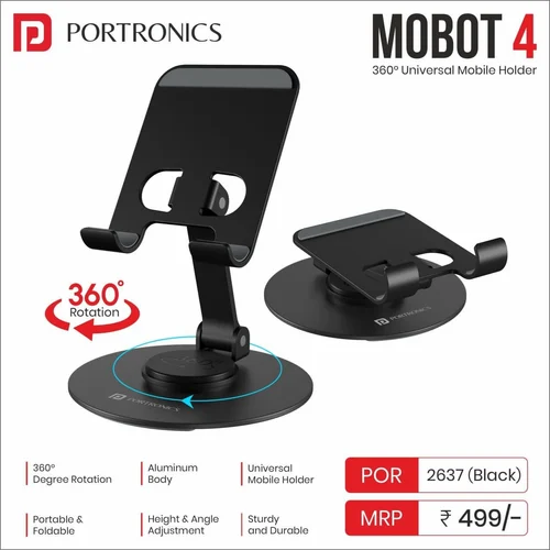 Universal Mobile Stand with 360° Rotate MOBOT 4 - Portronics